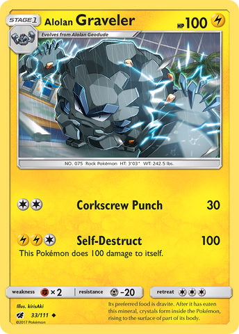 Alolan Graveler (33/111) [Sol y Luna: Invasión Carmesí] 