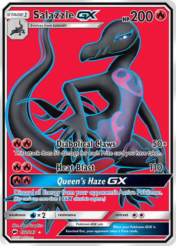 Salazzle GX (132/147) [Sol y Luna: Sombras ardientes] 