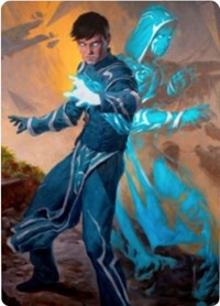 Jace, Mirror Mage 1 Tarjeta artística [Serie de arte Zendikar Rising] 