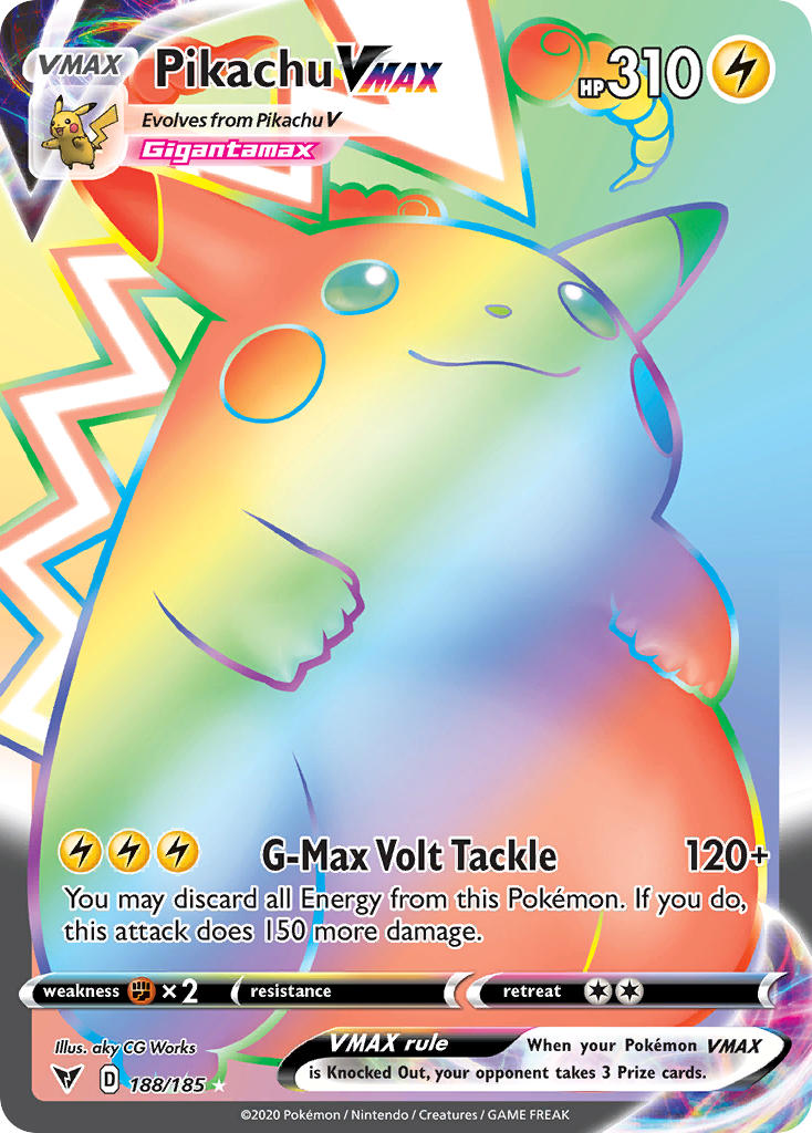 Pikachu VMAX (188/185) [Espada y escudo: voltaje vivo] 
