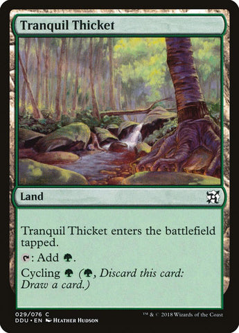 Tranquil Thicket [Mazos de duelo: Elfos contra inventores] 