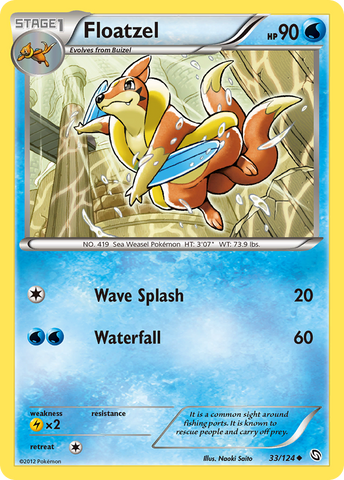 Floatzel (33/124) [Blanco y negro: Dragones exaltados] 