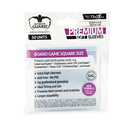 Ultimate Guard - Board Game Square Size (73x73)- 50 Unidades