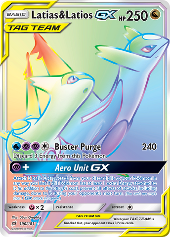 Latias y Latios GX (190/181) [Sol y Luna: forman equipo] 