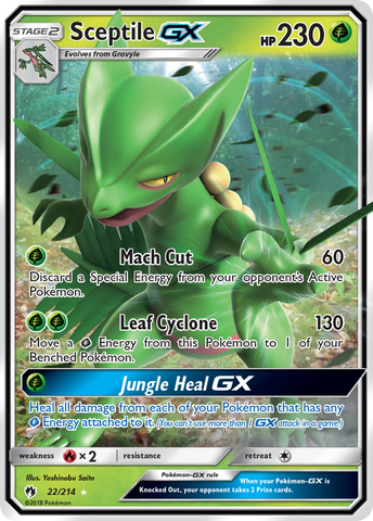 Sceptile GX (22/214) [Sol y Luna: Trueno perdido] 