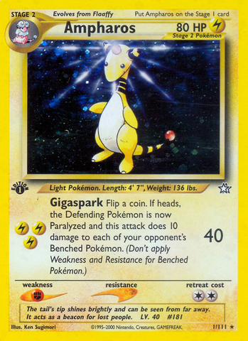 Ampharos (1/111) [Neo Génesis 1.ª edición] 