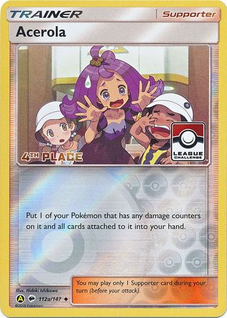 Acerola (112a/147) (Promoción de Liga 4to Lugar) [Sol y Luna: Sombras Ardientes] 