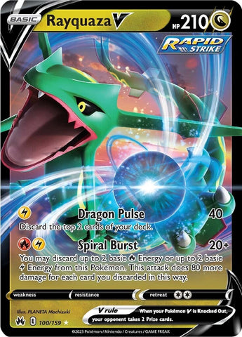 Rayquaza V (100/159) [Espada y escudo: Crown Zenith] 