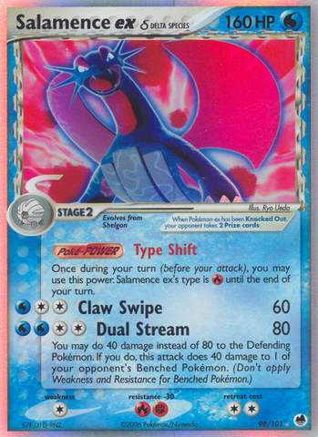 Salamence ex (98/101) (Especie Delta) [EX: Dragon Frontiers] 