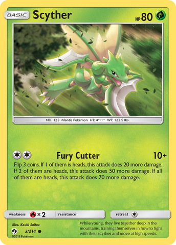 Scyther (3/214) [Sol y Luna: Trueno perdido] 