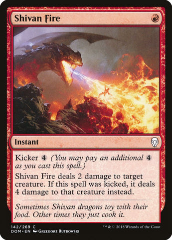 Fuego Shivan [Dominaria] 