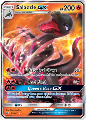 Salazzle GX (25/147) [Sol y Luna: Sombras ardientes] 