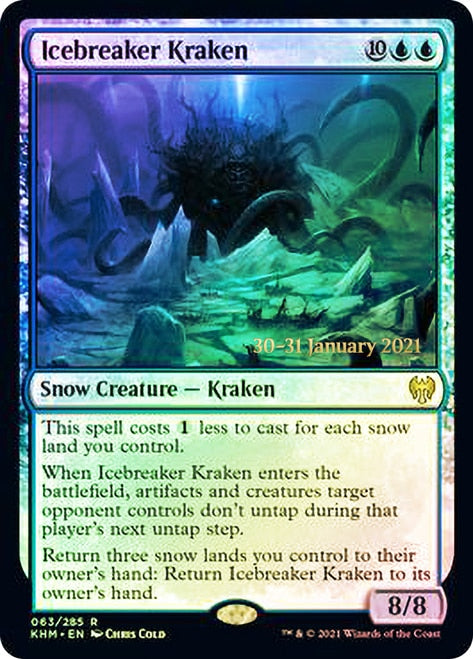 Kraken rompehielos [Promociones de presentación de Kaldheim] 