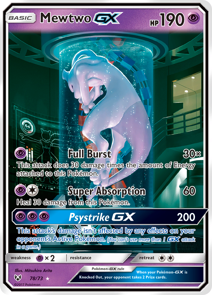 Mewtwo GX (78/73) [Sol y Luna: Leyendas Brillantes] 