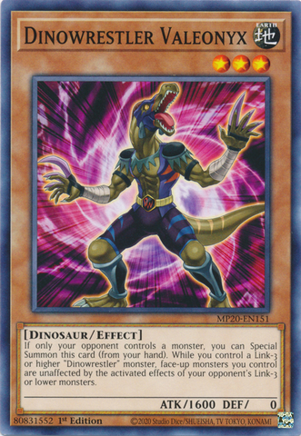 Dinowrestler Valeonyx [MP20-EN151] Common
