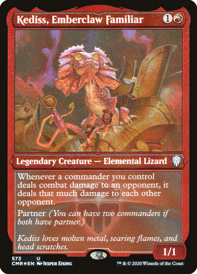 Kediss, Familiar Emberclaw (Grabado) [Commander Legends] 