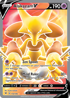 Alakazam V (172/185) [Espada y escudo: voltaje vivo] 
