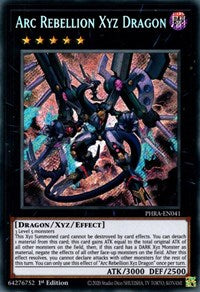 Dragón Xyz de Arc Rebellion [PHRA-EN041] Secreto Raro 