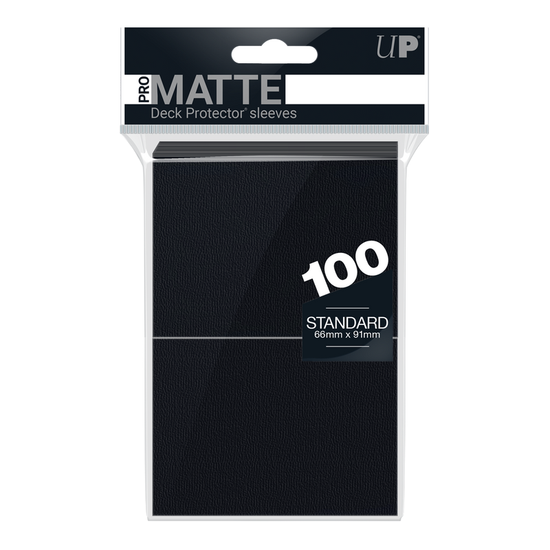 Ultra PRO: Standard 100ct Sleeves - PRO-Matte (Black)