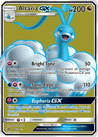 Altaria GX (68/70) [Sol y Luna: Majestad del Dragón] 