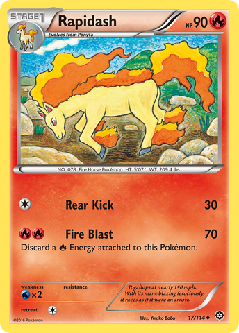 Rapidash (17/114) [XY: Asedio de vapor] 