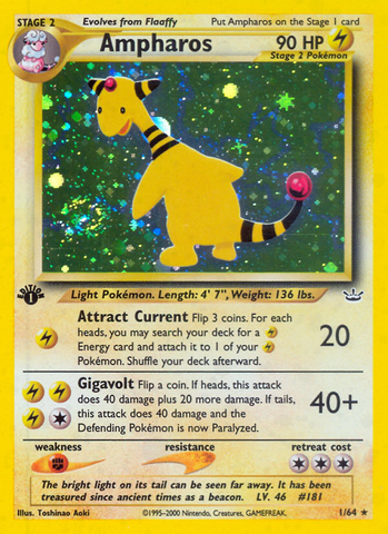 Ampharos (1/64) [Neo Revelación 1.ª edición] 