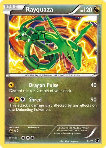Rayquaza (20/11) (Exclusivo en blíster) [Blanco y negro: Dragon Vault] 