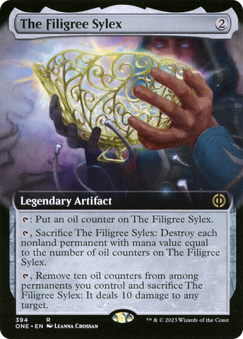 The Filigree Sylex (Arte extendido) [Phyrexia: Todos serán uno] 