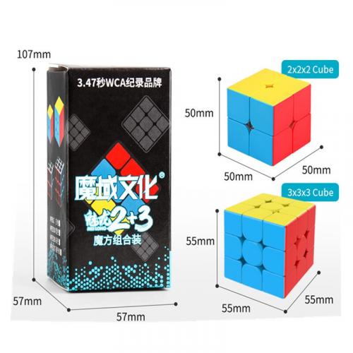 Moyu Mofang Jiaoshi Pack Meilong 2x2 + 3x3 Stickerless